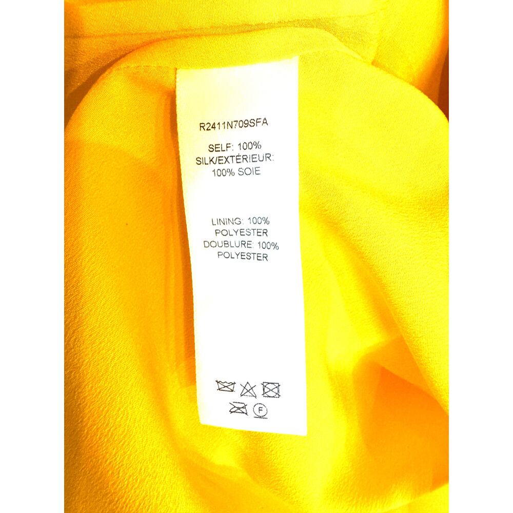 CAROLINA HERRERA Draped Silk Maxi Dress in yellow **see pics for details** - Picture 8 of 12